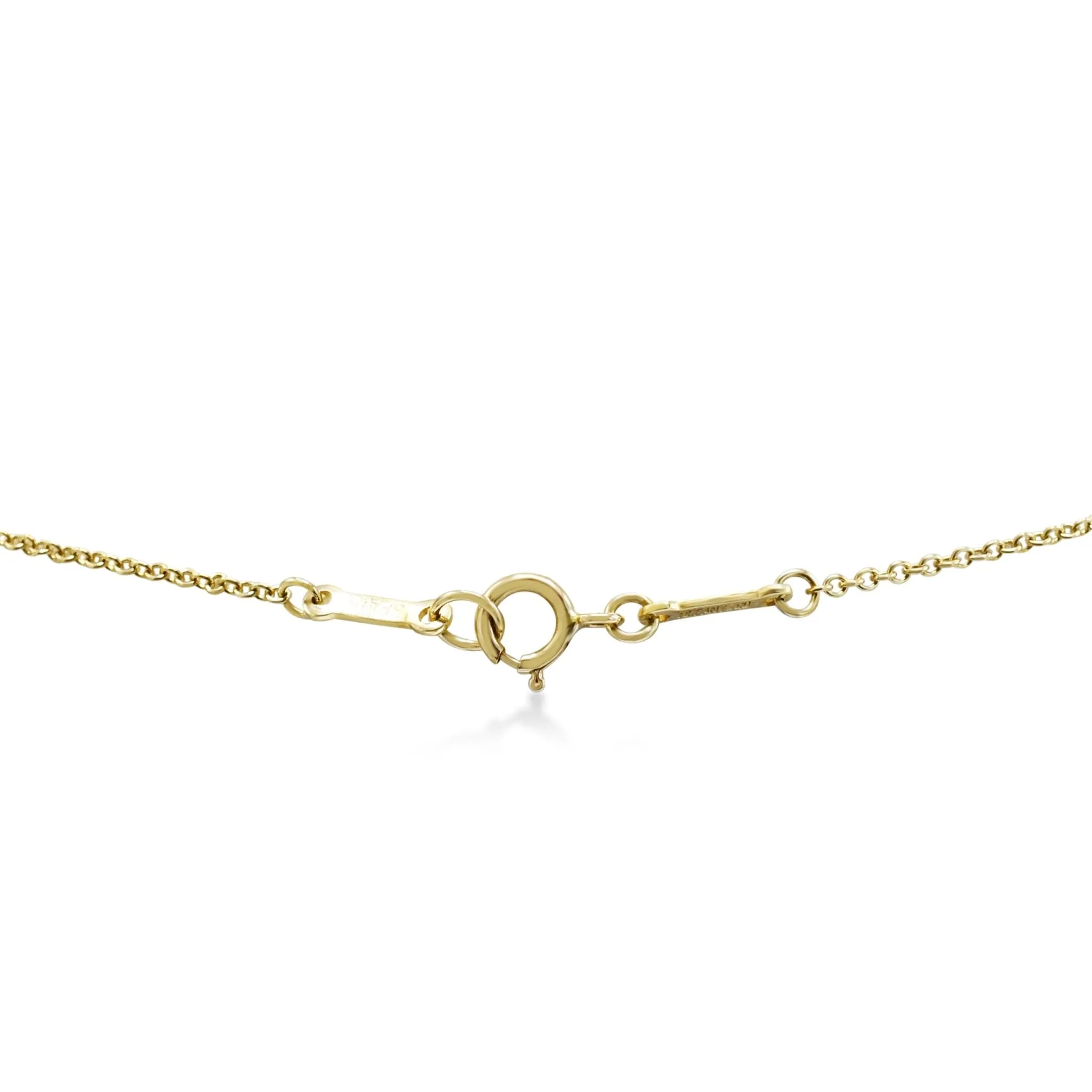 Tiffany Elsa Peretti 22mm Open Heart Pendant Necklace
