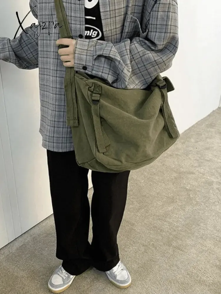 Vintage Large Capacity Crossbody Bag