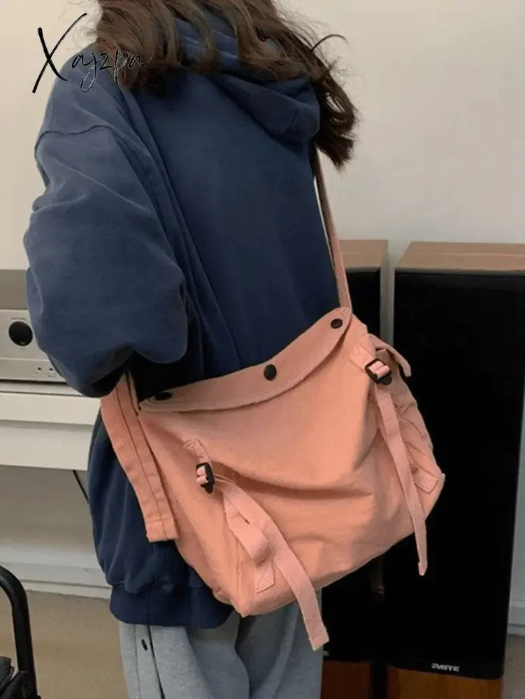 Vintage Large Capacity Crossbody Bag