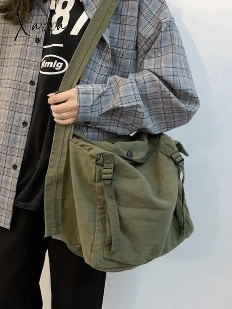 Vintage Large Capacity Crossbody Bag