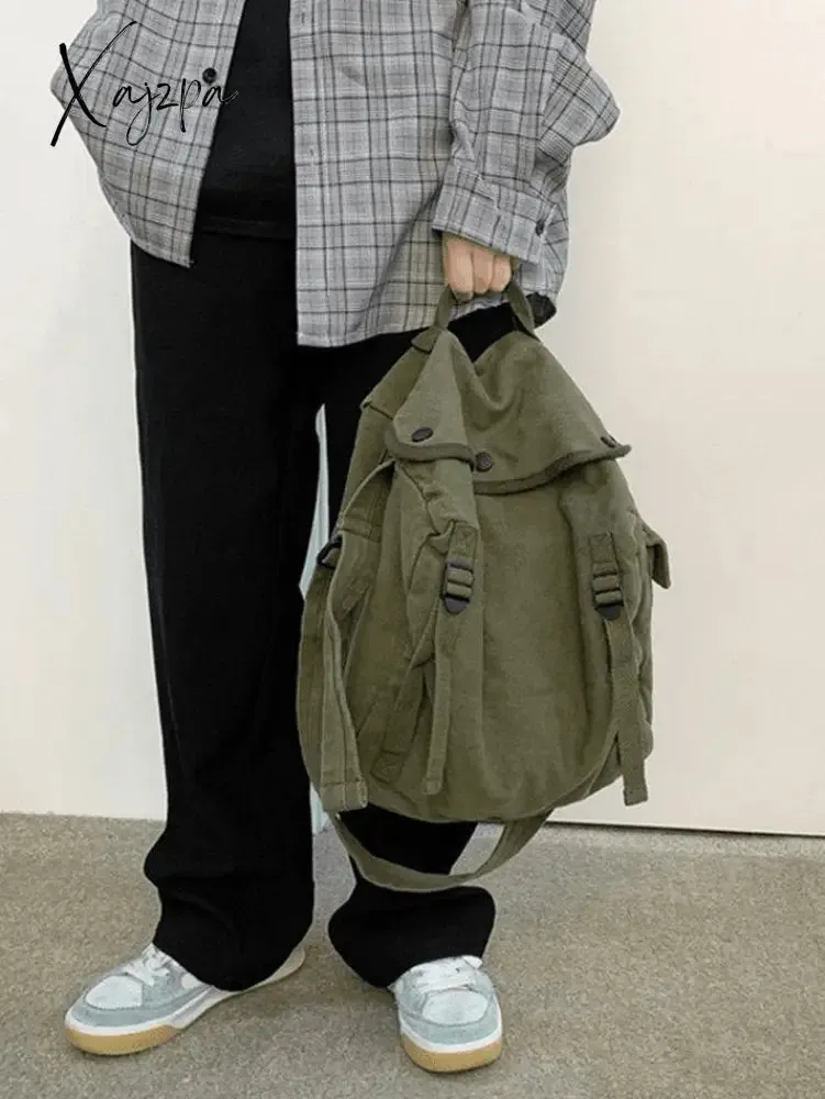 Vintage Large Capacity Crossbody Bag