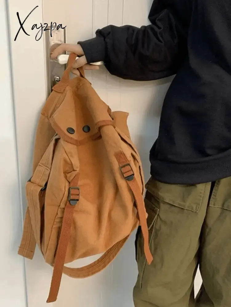 Vintage Large Capacity Crossbody Bag