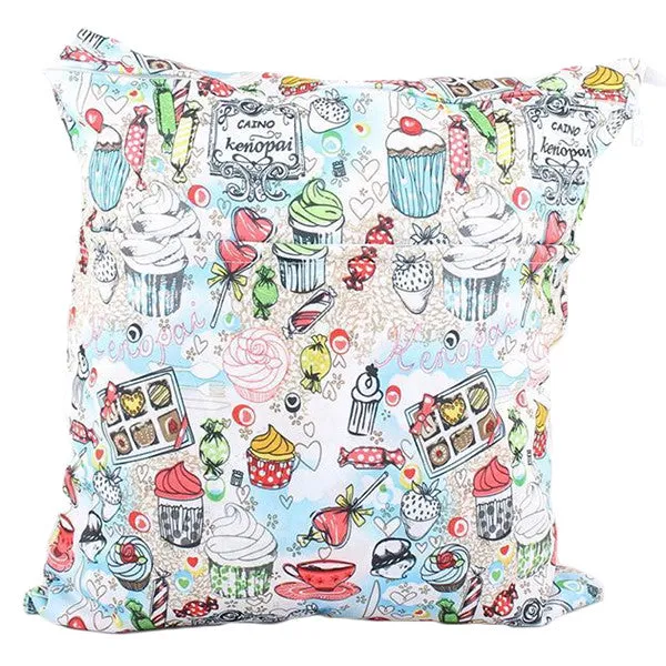 Waterproof Double Zipper Wet Dry Reusable Diaper Bag