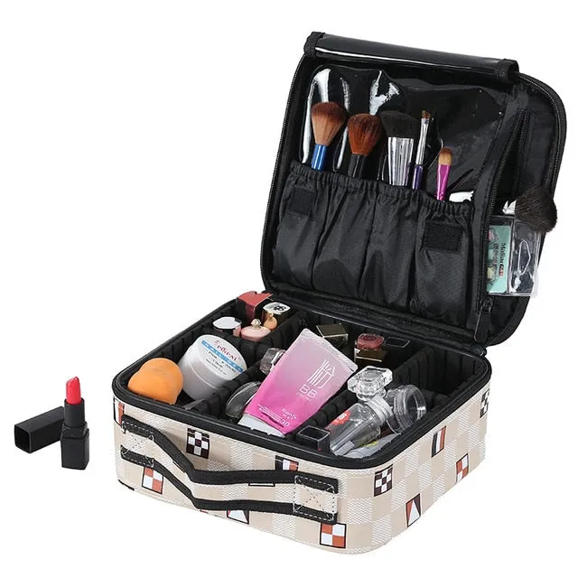 Women High Quality Professional Makeup Organizer Bolso Mujer Cosmetic Case