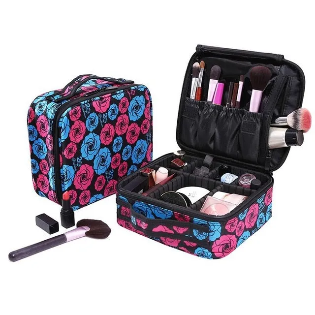 Women High Quality Professional Makeup Organizer Bolso Mujer Cosmetic Case
